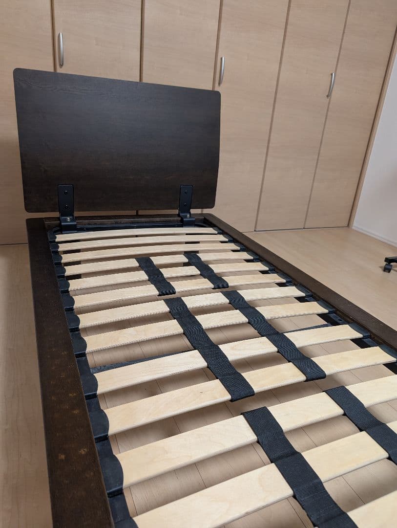 無印良品 ベッドフレーム セミシングル ヘッドボード付