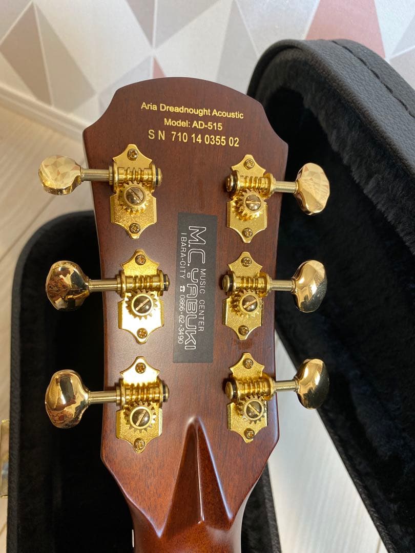 Aria Dreadnought EST.1956 AD-515 ハードケース付