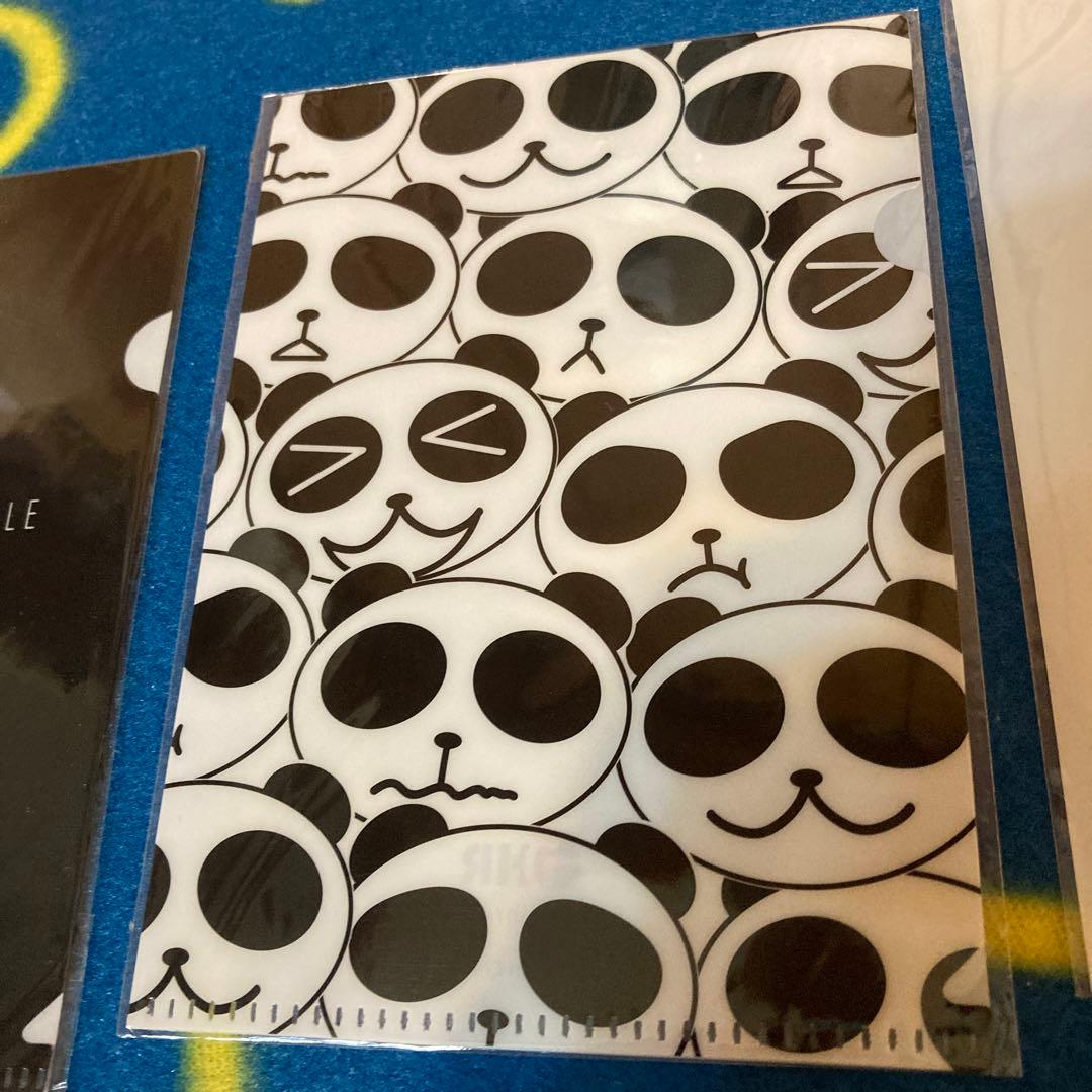 クリアファイル　パンダ　5点セット　ハガキサイズ　新品未使用