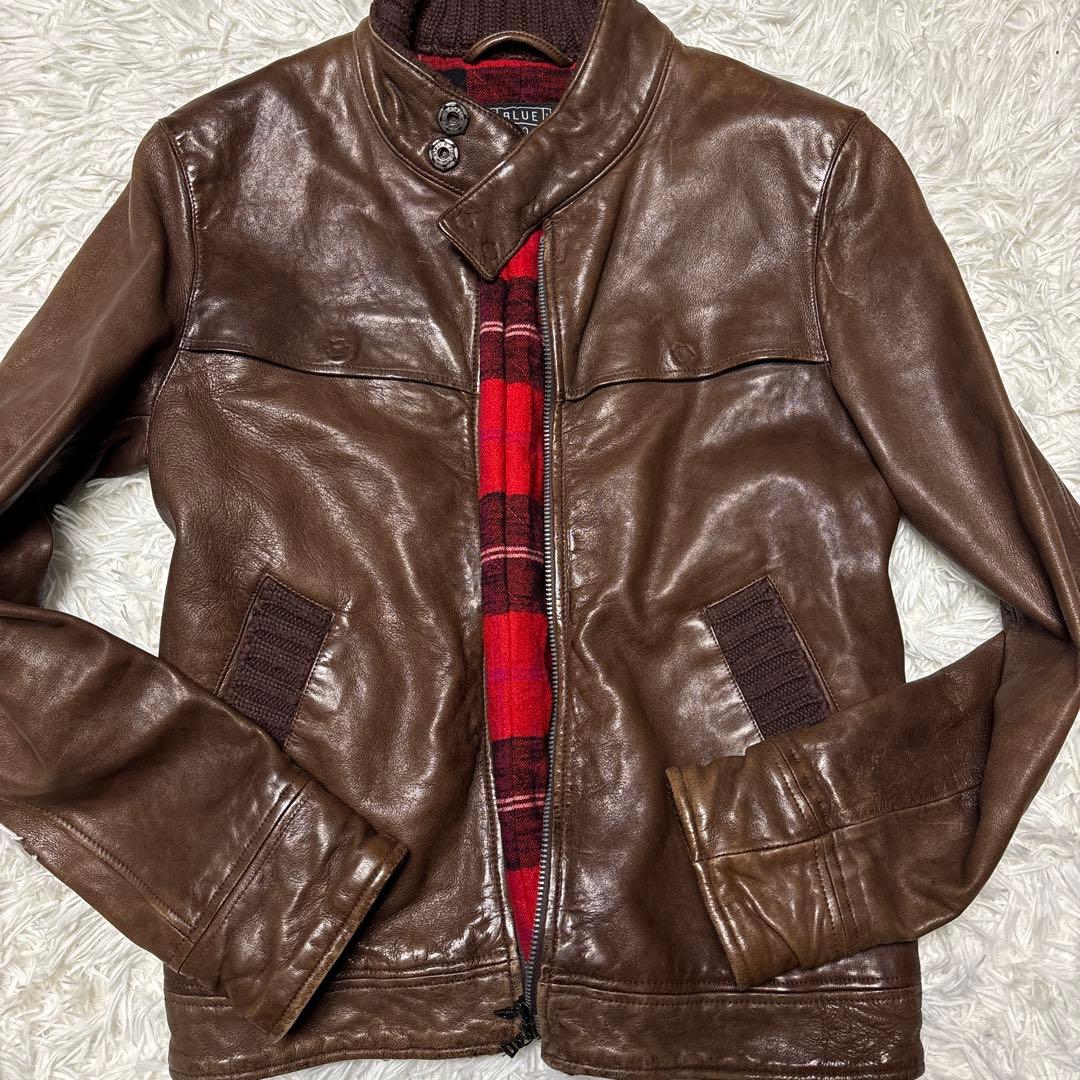トゥモローランド 裏地チェック ラムレザー ライダース 2着セット 本革 お得