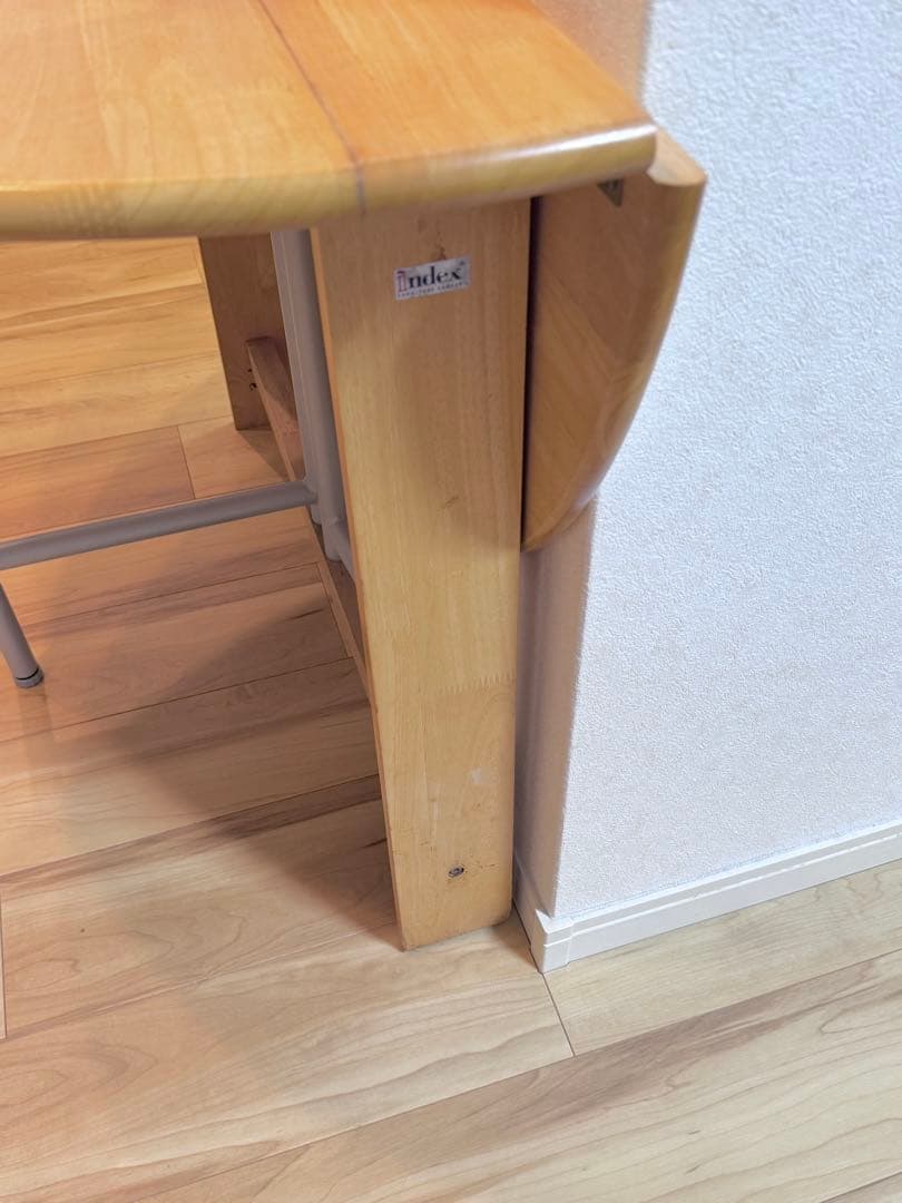 カ*ス様 ナチュラルウッド 折りたたみ ダイニングテーブル　丸テーブル　ラウンド