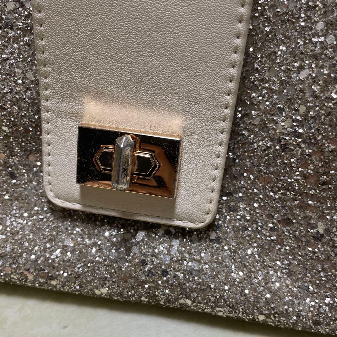 ダイアナ　ショルダーバッグ　daiana パーティーバッグ　グリッター　ハンド