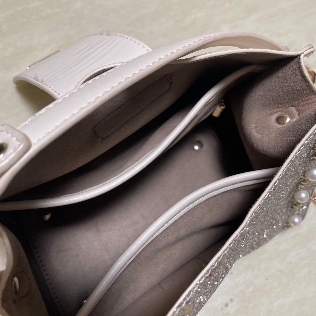 ダイアナ　ショルダーバッグ　daiana パーティーバッグ　グリッター　ハンド