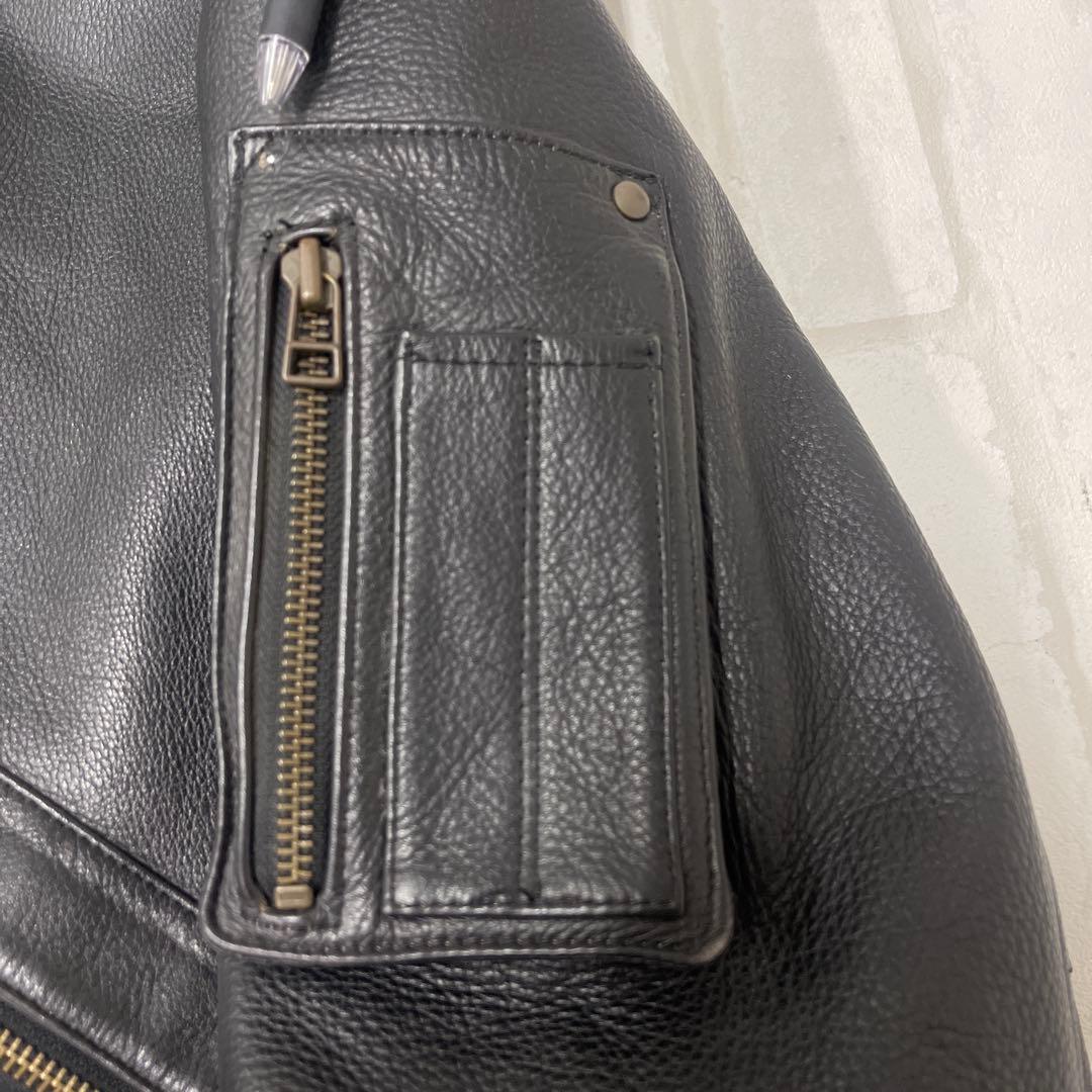 値下げ クシタニ KUSHITANI 日本製 牛革 レザー ライダースジャケット