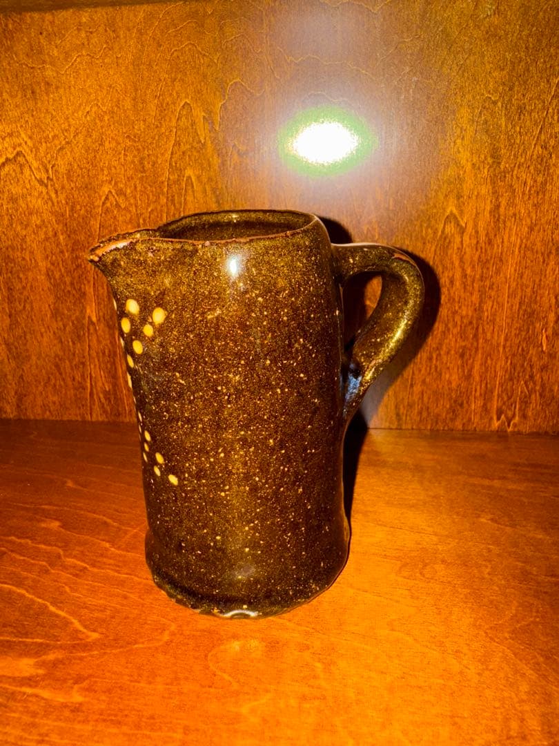 岩井窯　山本教行　ミルクピッチャー ドット模様