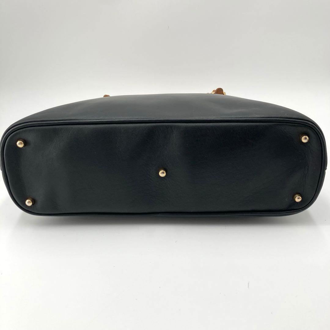 美品✨GUCCI グッチ バンブー 2way ショルダーバッグ レザー ブラック