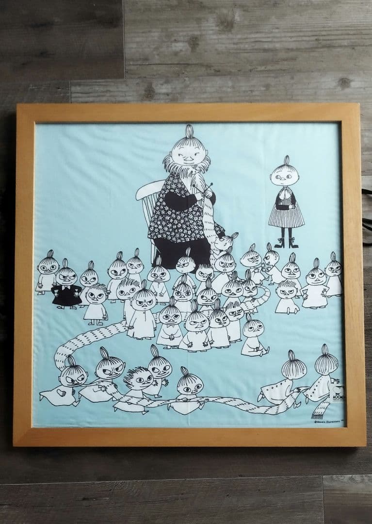 値下げ大判！ムーミン 布 アートフレーム