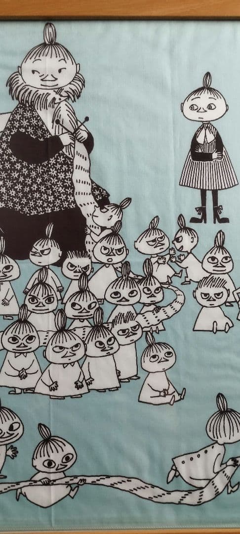 値下げ大判！ムーミン 布 アートフレーム