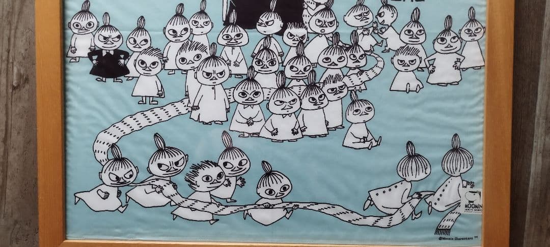 値下げ大判！ムーミン 布 アートフレーム