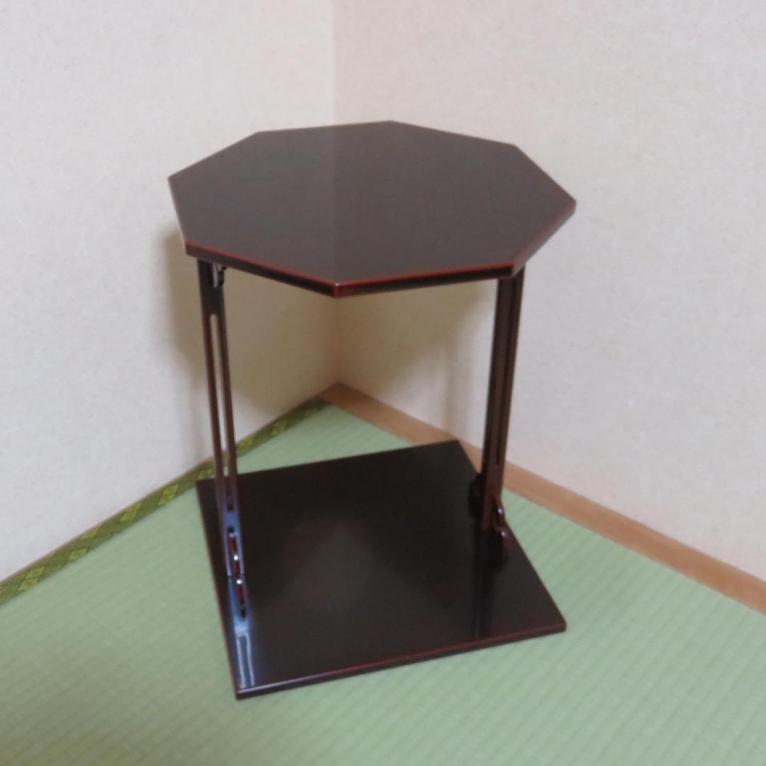 而妙斎好 黒真塗 四方棚 富悦作 スレあり 茶道具 棚