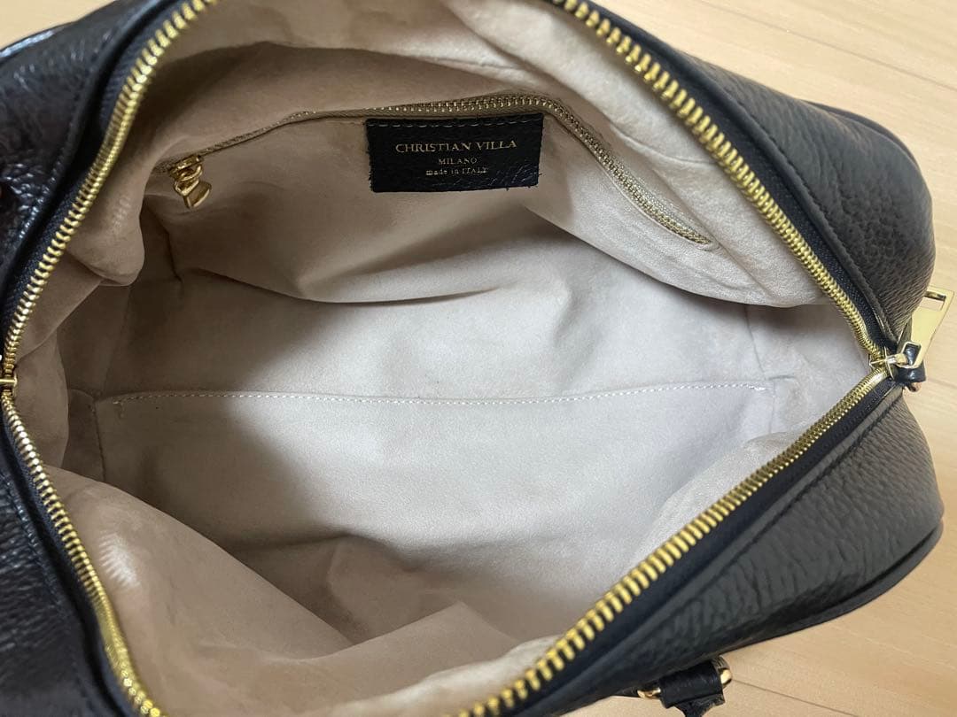 christian villaクリスチャンヴィラ ボストンバッグ ブラック