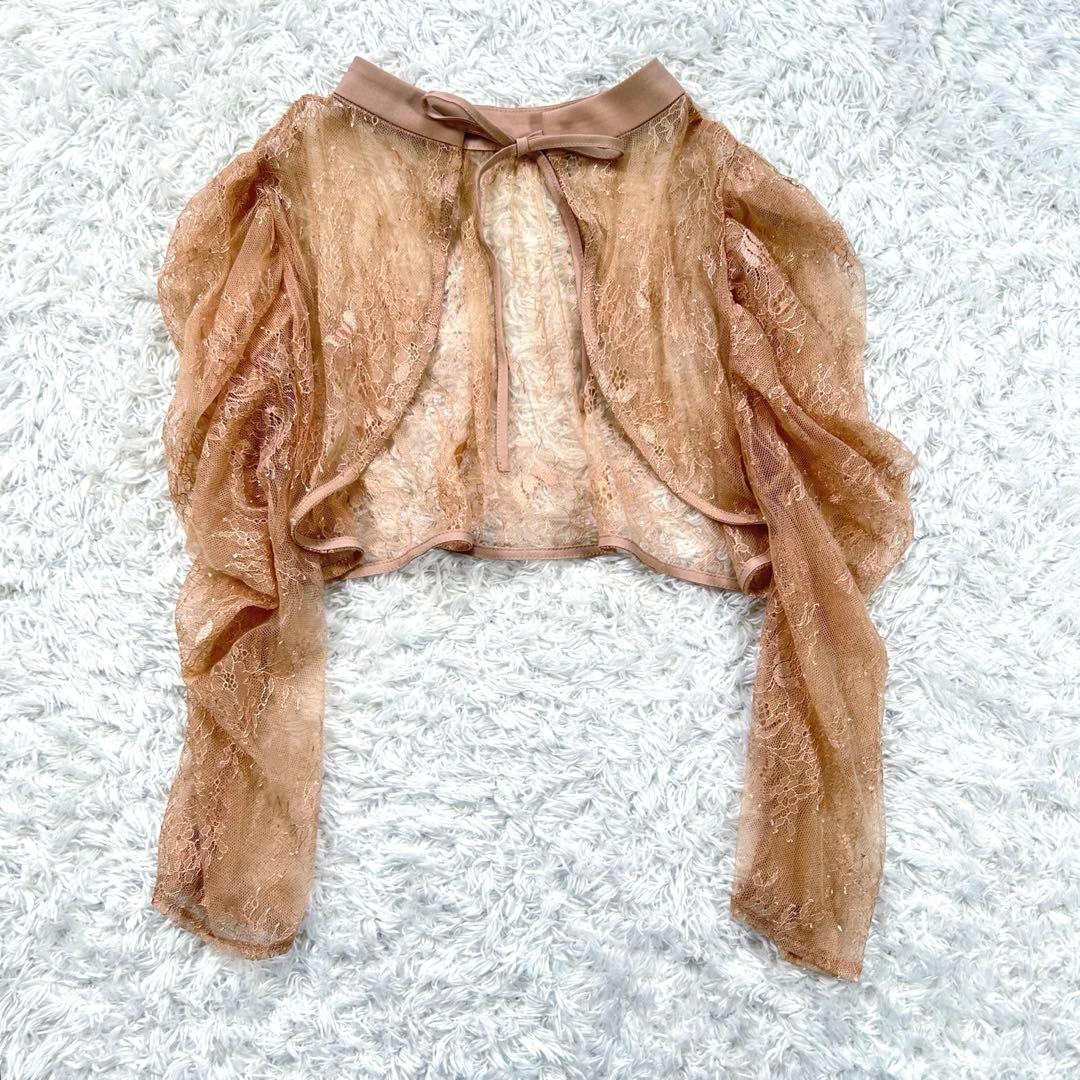 【前後2way】　Dorry Doll　ボレロレイヤーレースドレス　ピンク　S