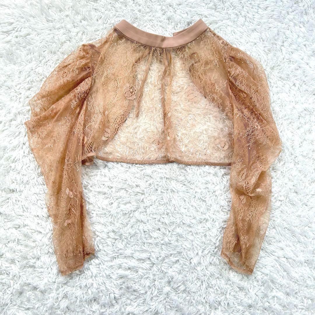 【前後2way】　Dorry Doll　ボレロレイヤーレースドレス　ピンク　S