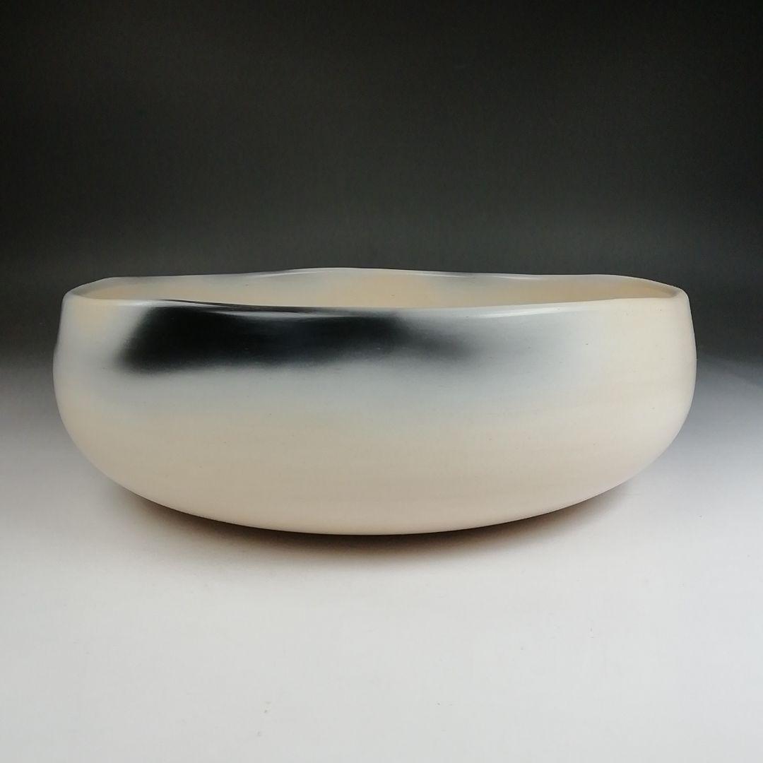 Ｔ８２０　灰器　『雲華焼』『桂窯　寄神崇白 造』　共箱　茶道具