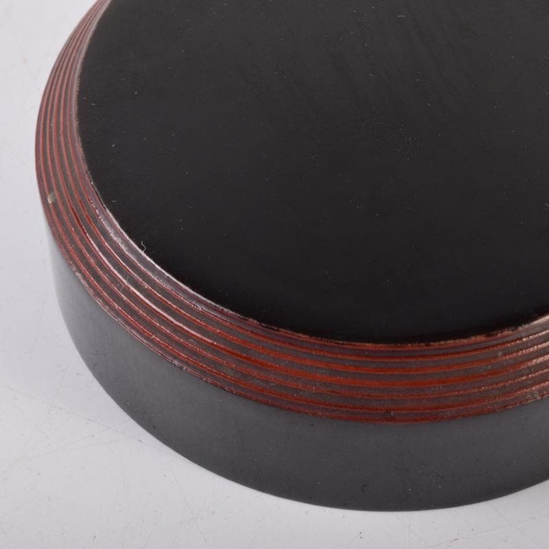 茶道具　山本春正作　黒漆　中棗　共箱　V　7220