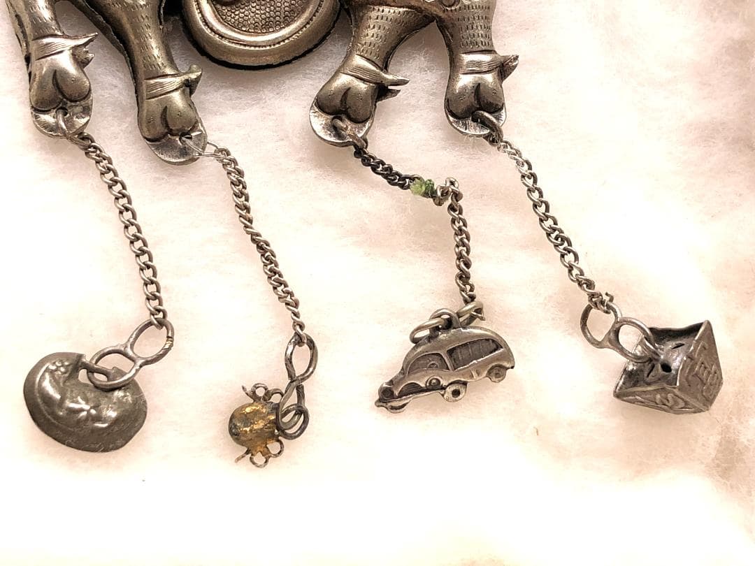 【 光緒年間吊銀 】　水滸伝燕青　清朝文物古玩