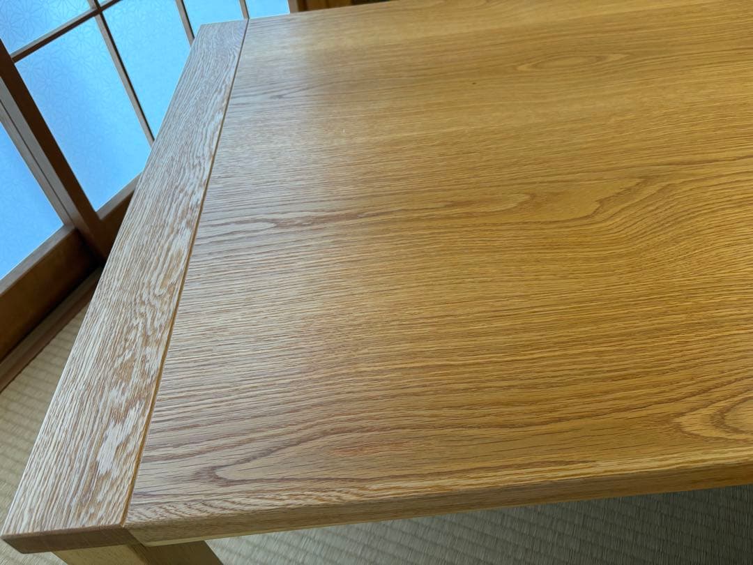 ホワイトオーク無垢材使用天板付きこたつ