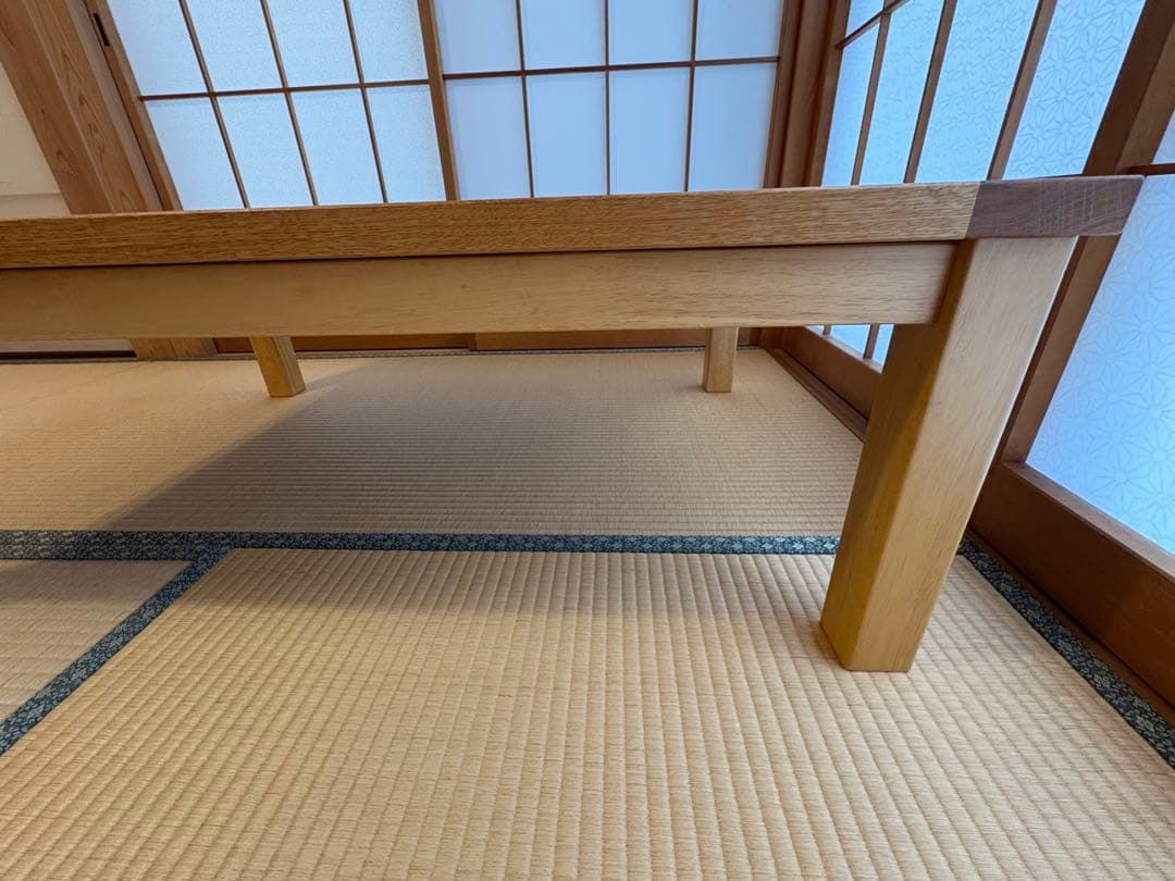 ホワイトオーク無垢材使用天板付きこたつ