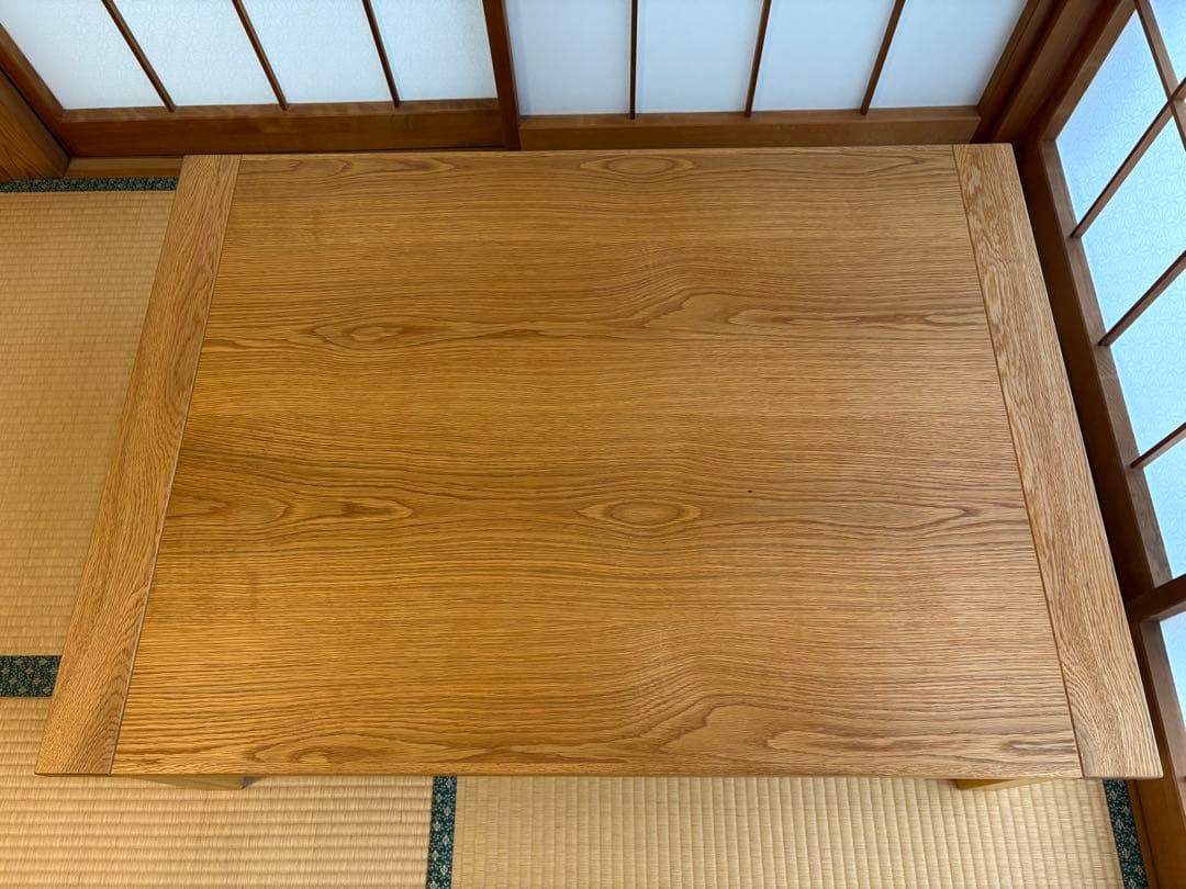 ホワイトオーク無垢材使用天板付きこたつ