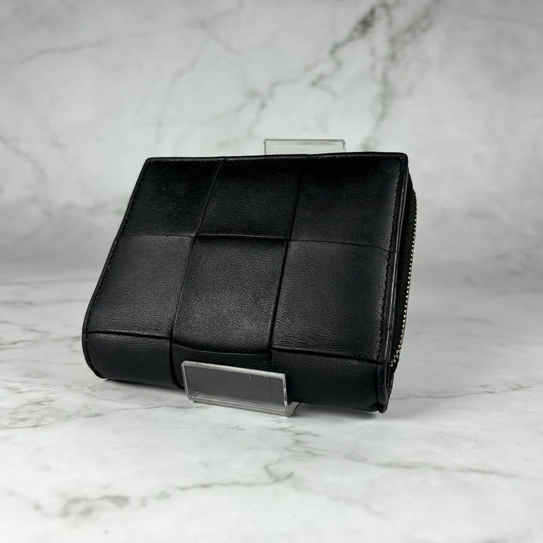 BOTTEGA VENETA ブラック 二つ折り 財布 カセット