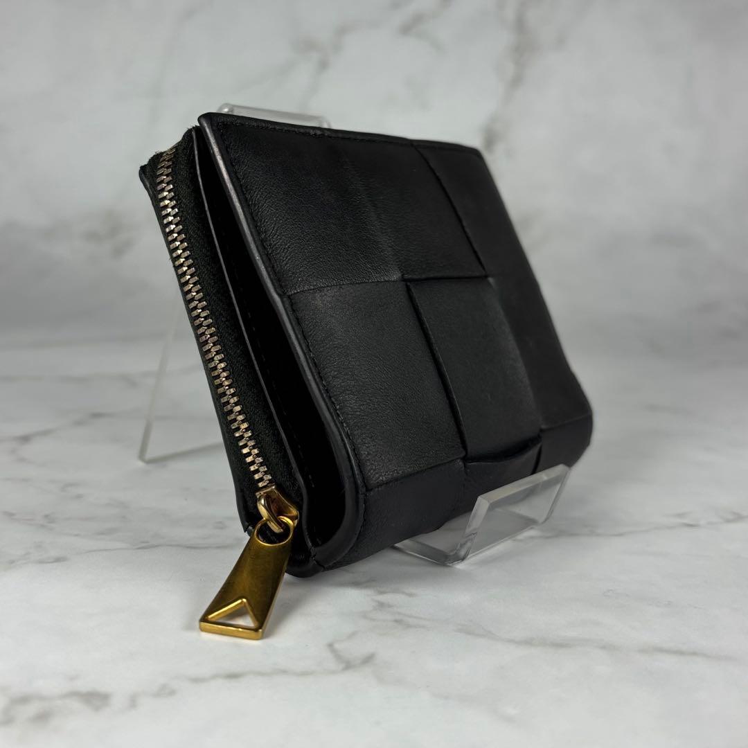 BOTTEGA VENETA ブラック 二つ折り 財布 カセット
