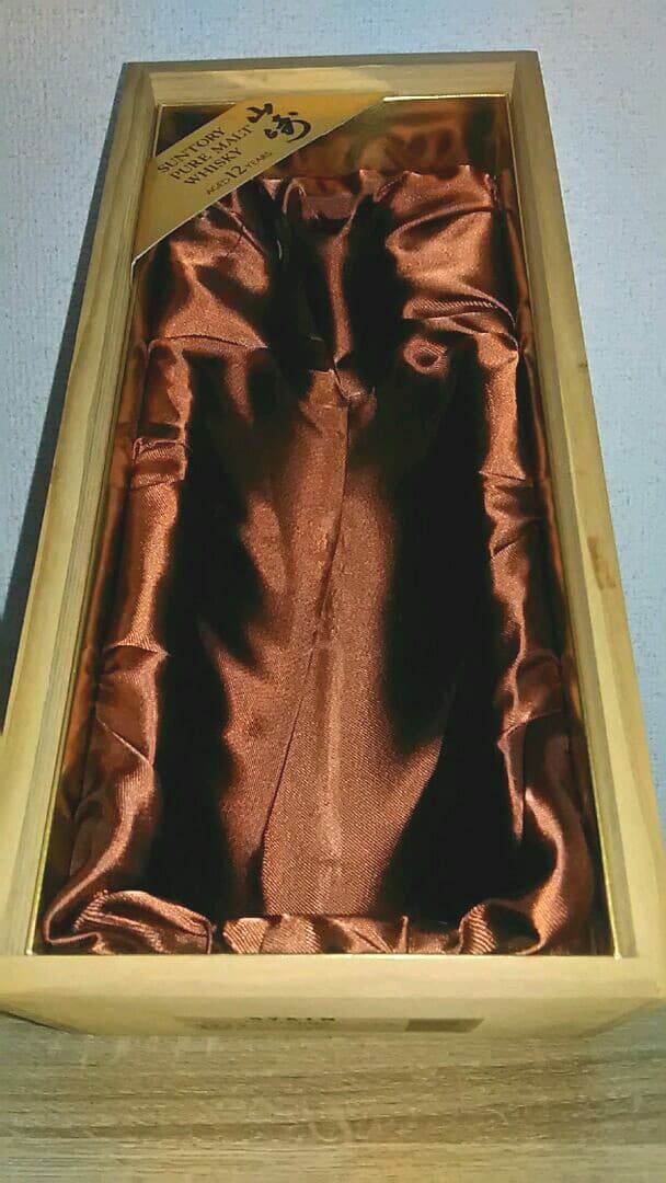 サントリー　ピュアモルト山崎　木箱　古酒　未開栓①