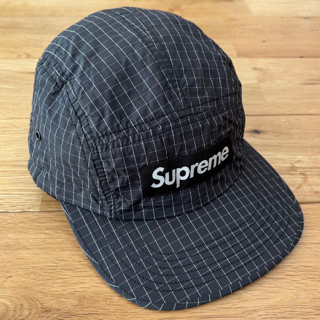 【タグ付】Supreme Contrast Ripstop Camp Cap 黒
