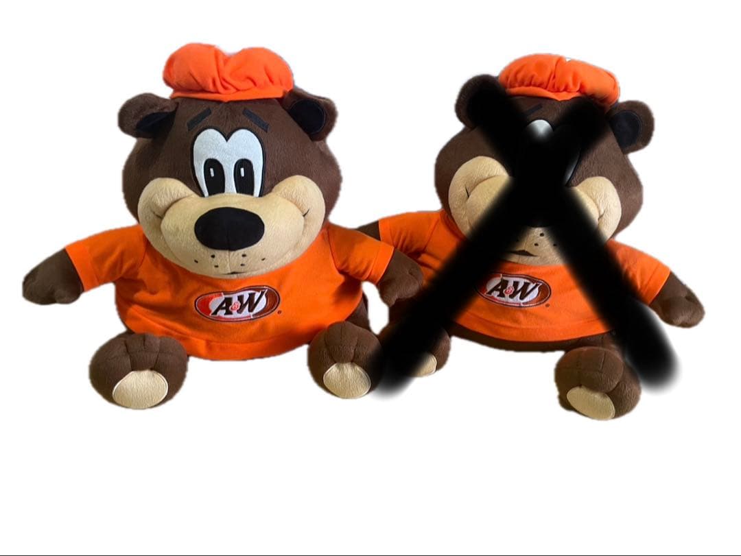 A&Wのクマ ぬいぐるみ 2体セット 約38cm