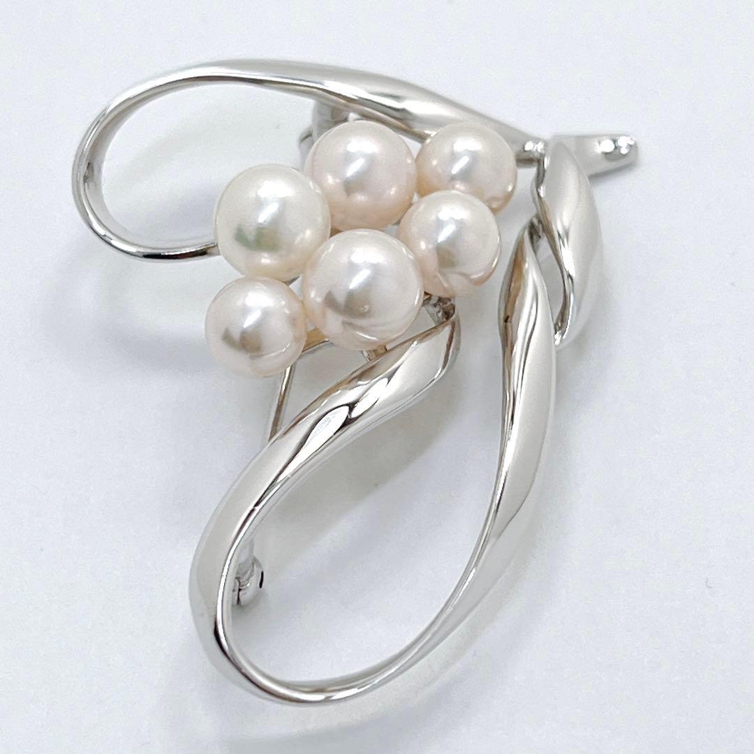 【未使用品】MIKIMOTO ミキモト パール　ブローチ　コサージュ　ハート