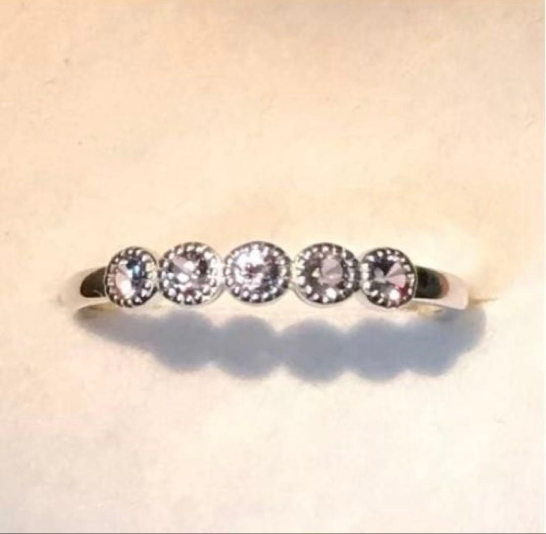 カラーチェンジガーネット ハーフエタニティ