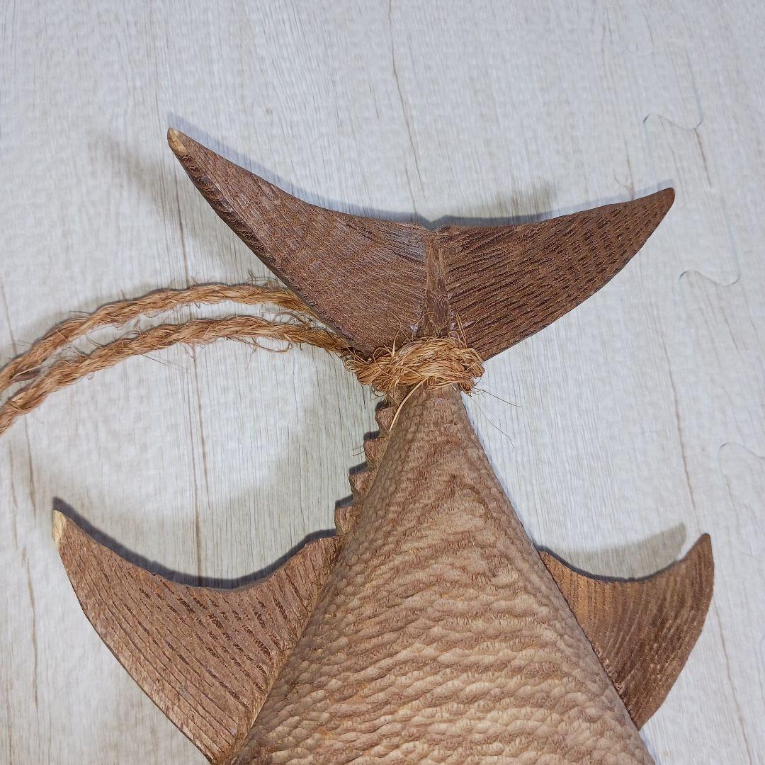 鮪(シビ)木彫り