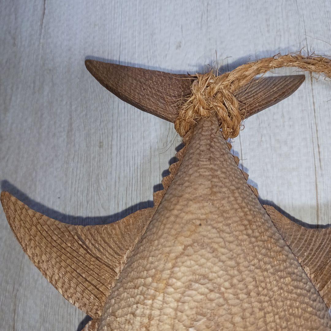 鮪(シビ)木彫り