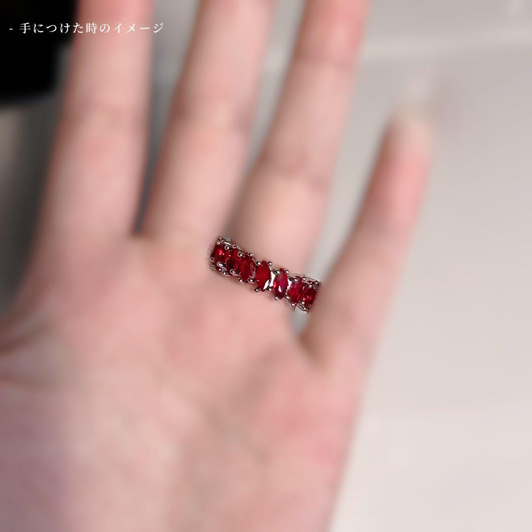 遺品整理　断捨離　アンティーク　ヴィンテージ　フルエタニティ　シルバー　ルビー