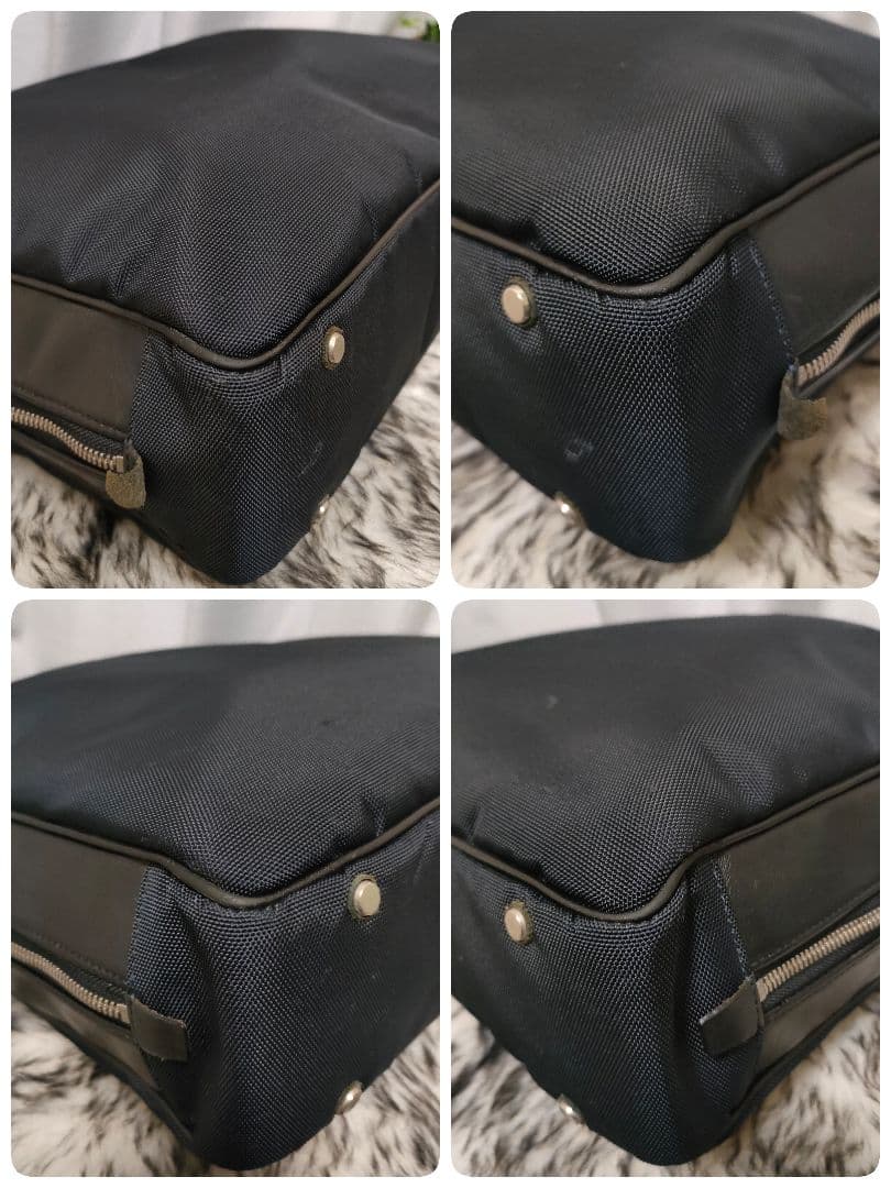 PORTER ブリーフケース ブラック レザー ポーター バッグ 黒 革ネイビー