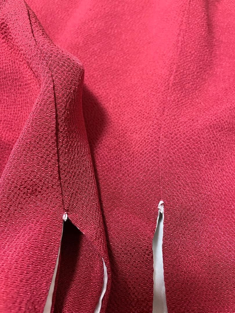 人気 無地 振袖 洒落紋 重ね襟