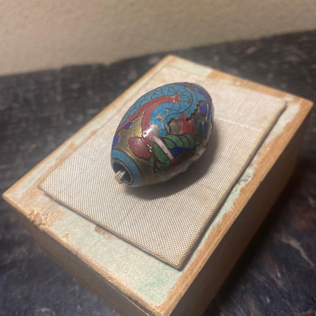 中国古玩龍文七宝玉　【桐箱付】