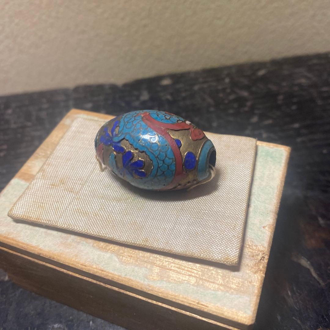 中国古玩龍文七宝玉　【桐箱付】