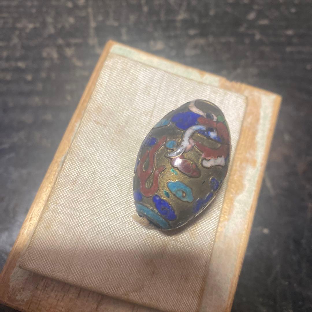 中国古玩龍文七宝玉　【桐箱付】