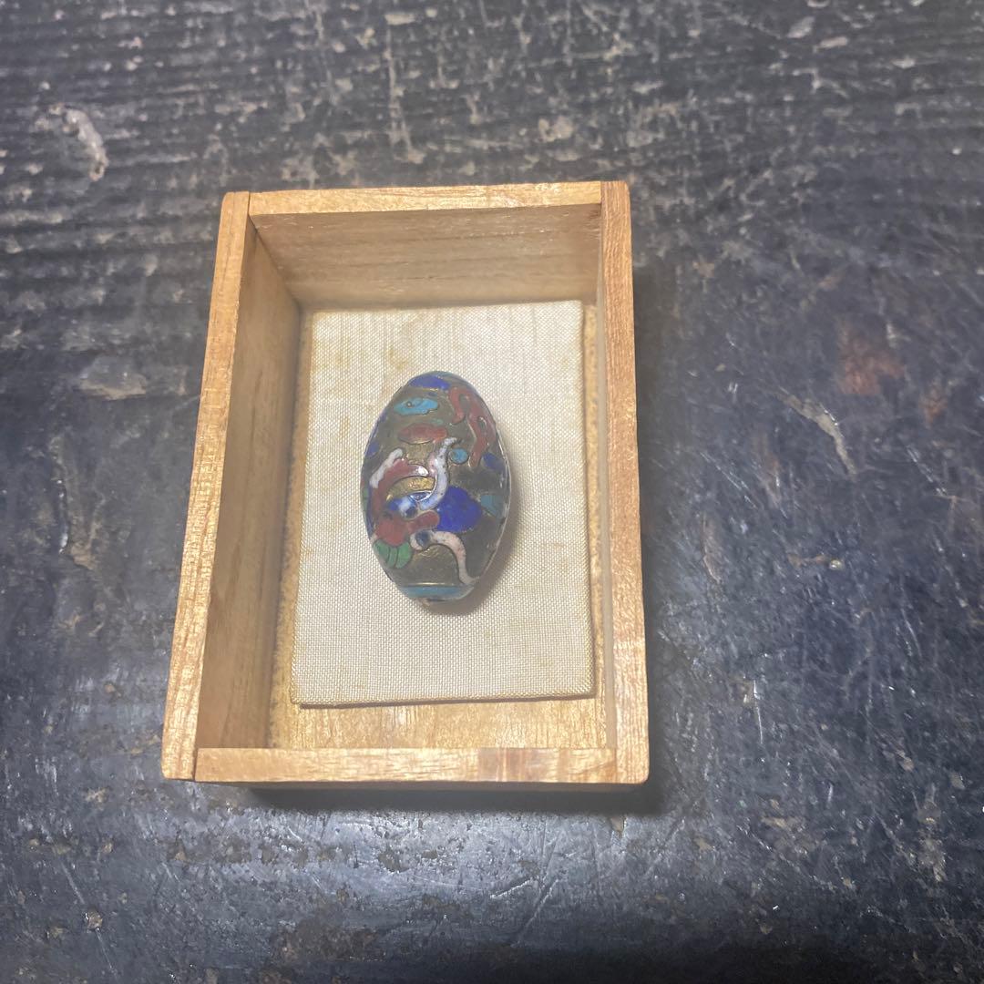 中国古玩龍文七宝玉　【桐箱付】