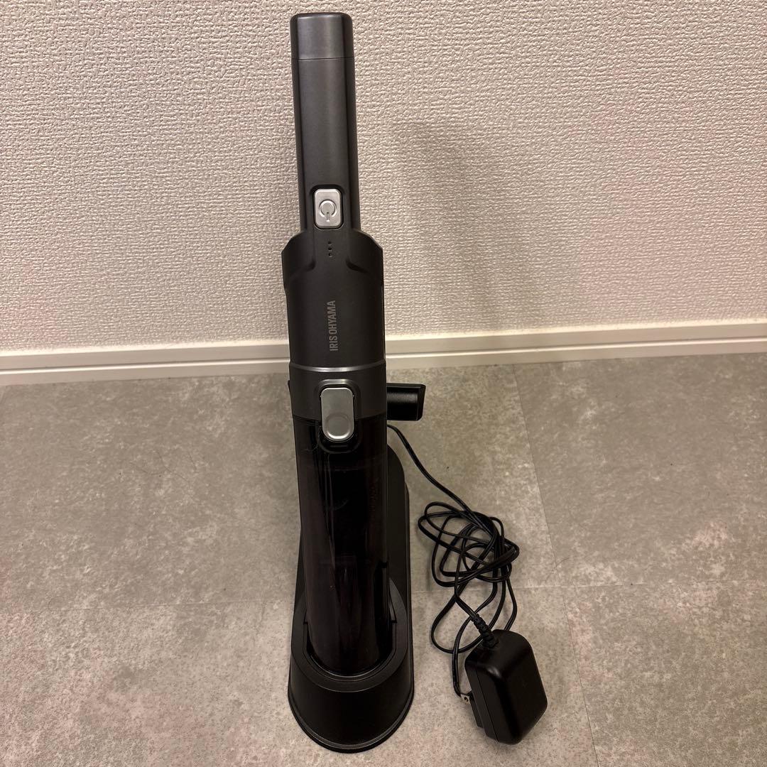 ハンディクリーナー本体 黒 充電器付き　アイリスオーヤマ