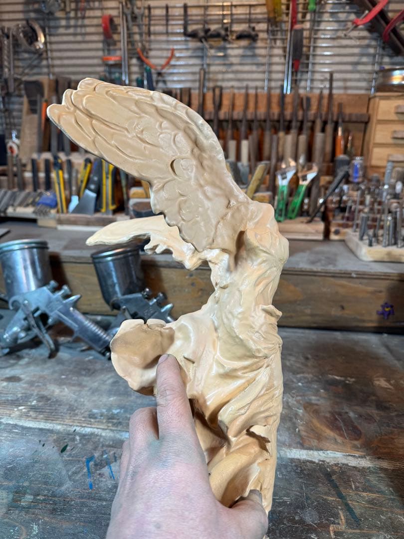 サモトラケのニケ・型製造・未仕上げ品 h350× w200×220 約1.5kg