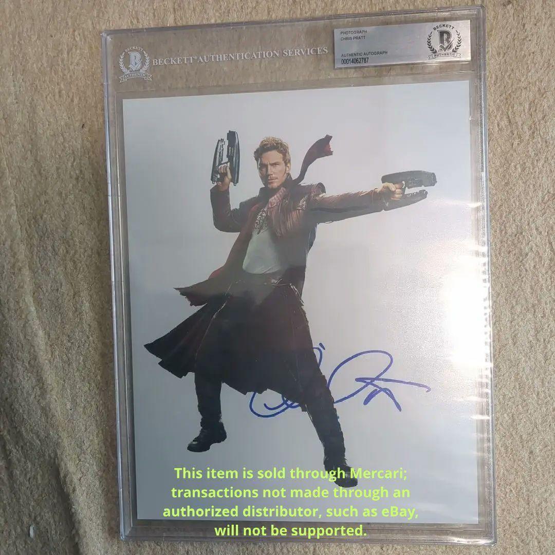 （Beckett鑑定済み）クリスプラット　Chris pratt　サイン