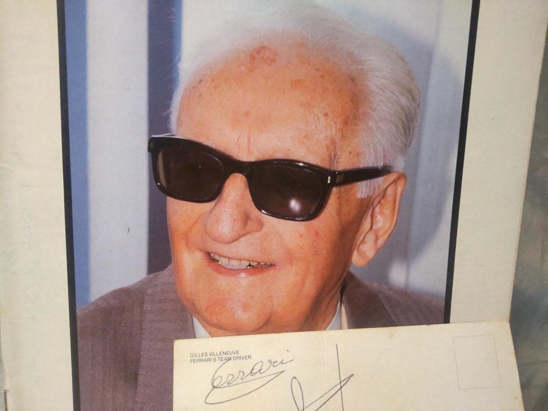 ジョディーシェクター & エンツォフェラーリ 直筆サイン レター ＆ 表紙雑誌