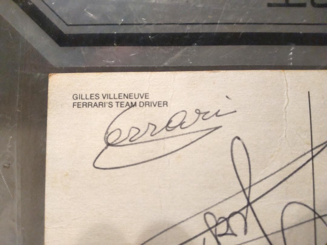 ジョディーシェクター & エンツォフェラーリ 直筆サイン レター ＆ 表紙雑誌