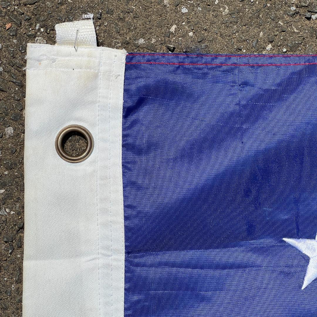 ヴィンテージ アメリカ国旗 星条旗 特大サイズ フラッグ 刺繍仕上げ USA