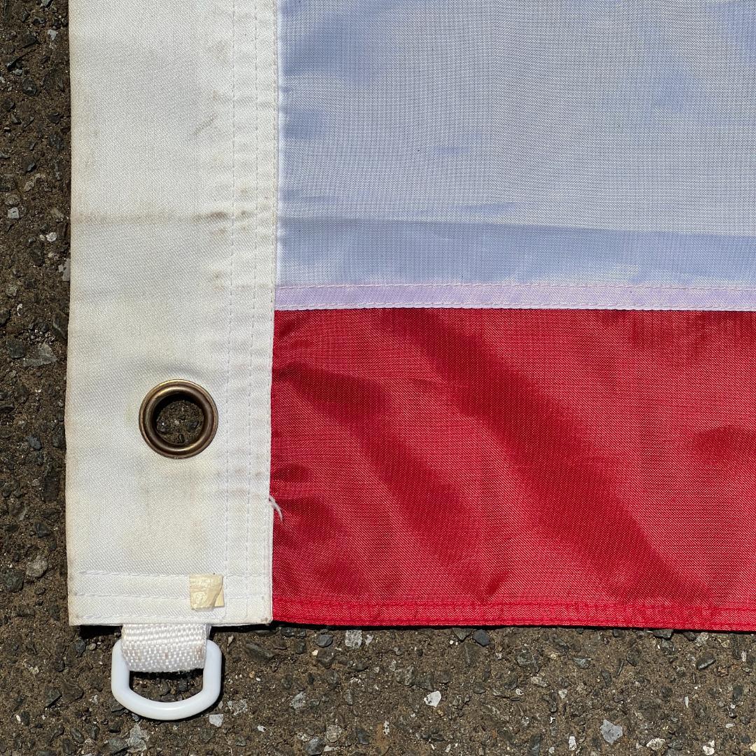 ヴィンテージ アメリカ国旗 星条旗 特大サイズ フラッグ 刺繍仕上げ USA