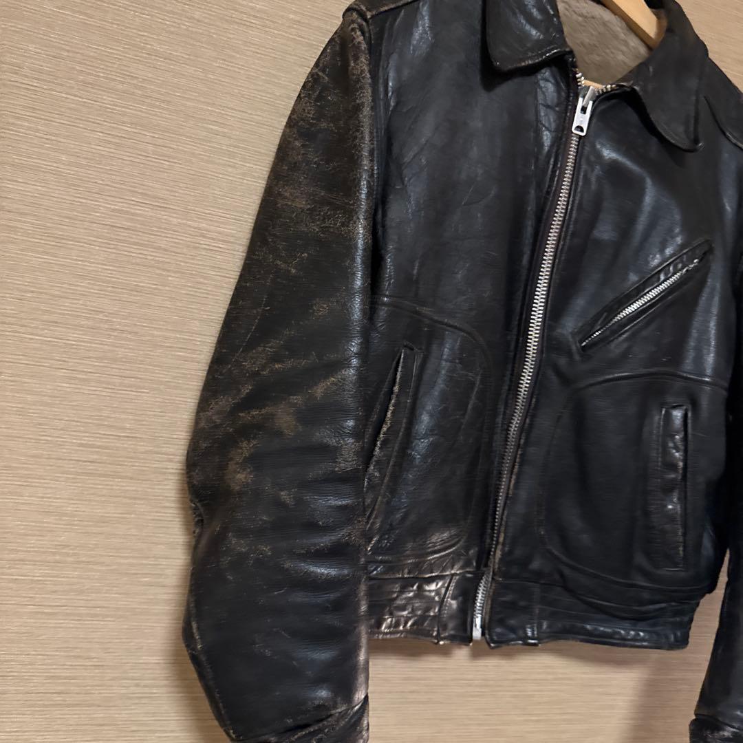 ヴィンテージ　ショット　レザージャケット60年代　サボテンタグ