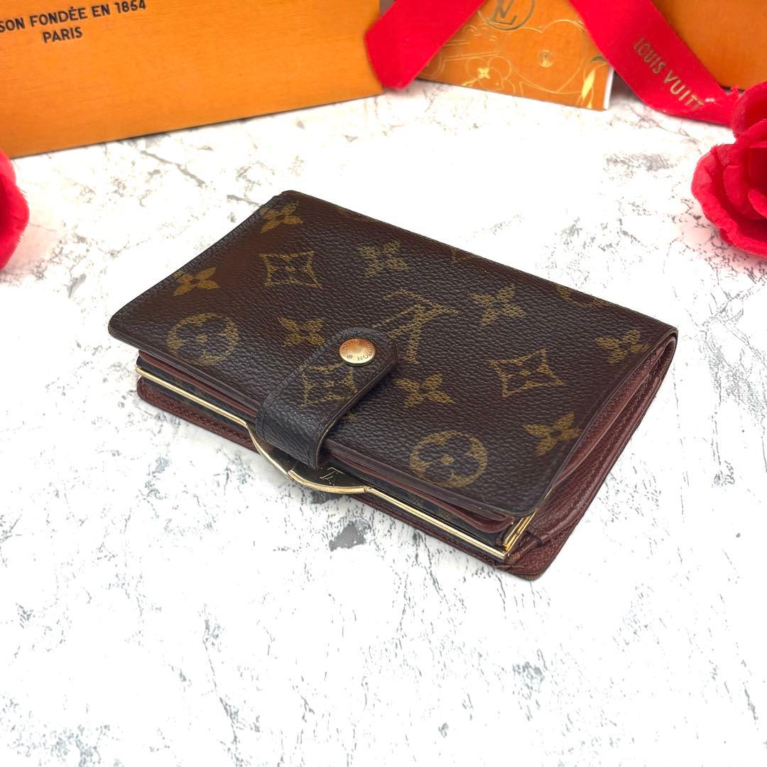 【定価の半額以下】 ルイヴィトン モノグラム ヴィエノワ がま口 折り財布