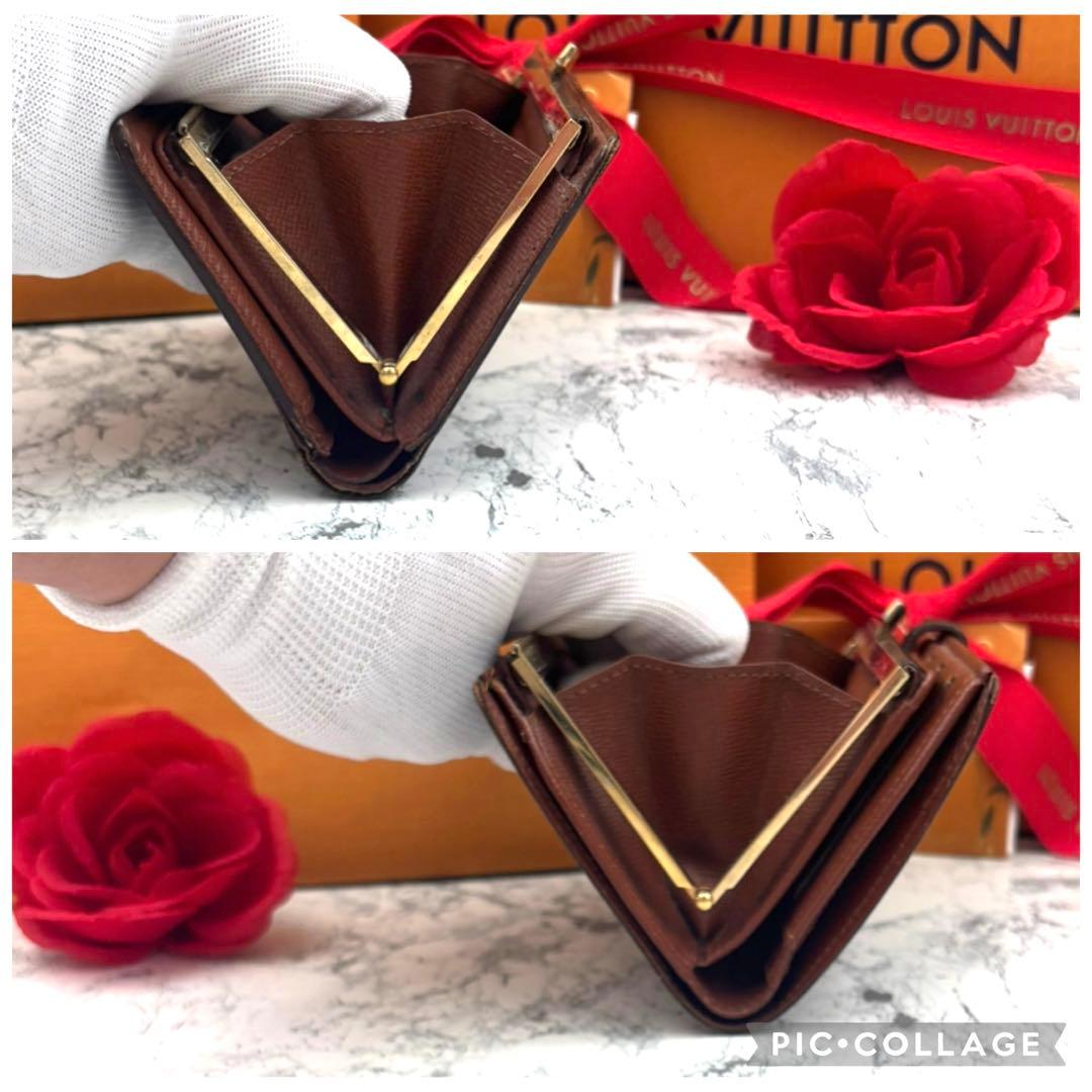 【定価の半額以下】 ルイヴィトン モノグラム ヴィエノワ がま口 折り財布