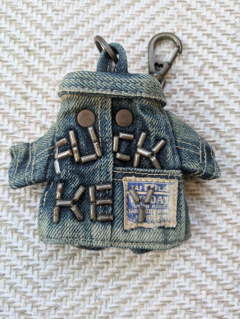 美品 KAPITAL カバーオール型キーケース インディゴ